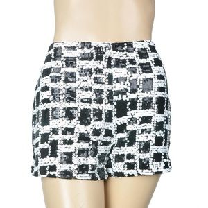 Ark & Co Shorts - Black and white sequin shorts Ark & Co Shorts - Black and white sequin shorts